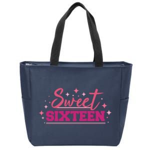 Sweet Sixteen Zip Tote Bag