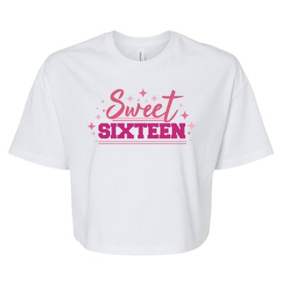 Sweet Sixteen Bella+Canvas Jersey Crop Tee