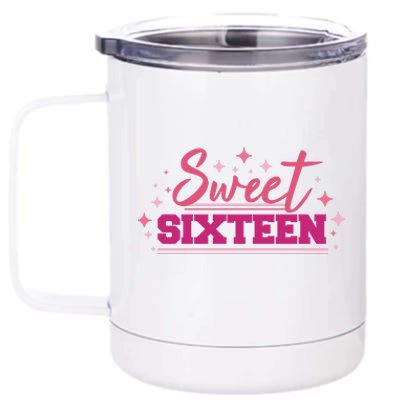 Sweet Sixteen 12 oz Stainless Steel Tumbler Cup