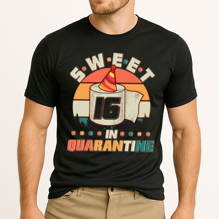 Sweet Sixteen In Quarantine Cooling Performance Crew T-Shirt