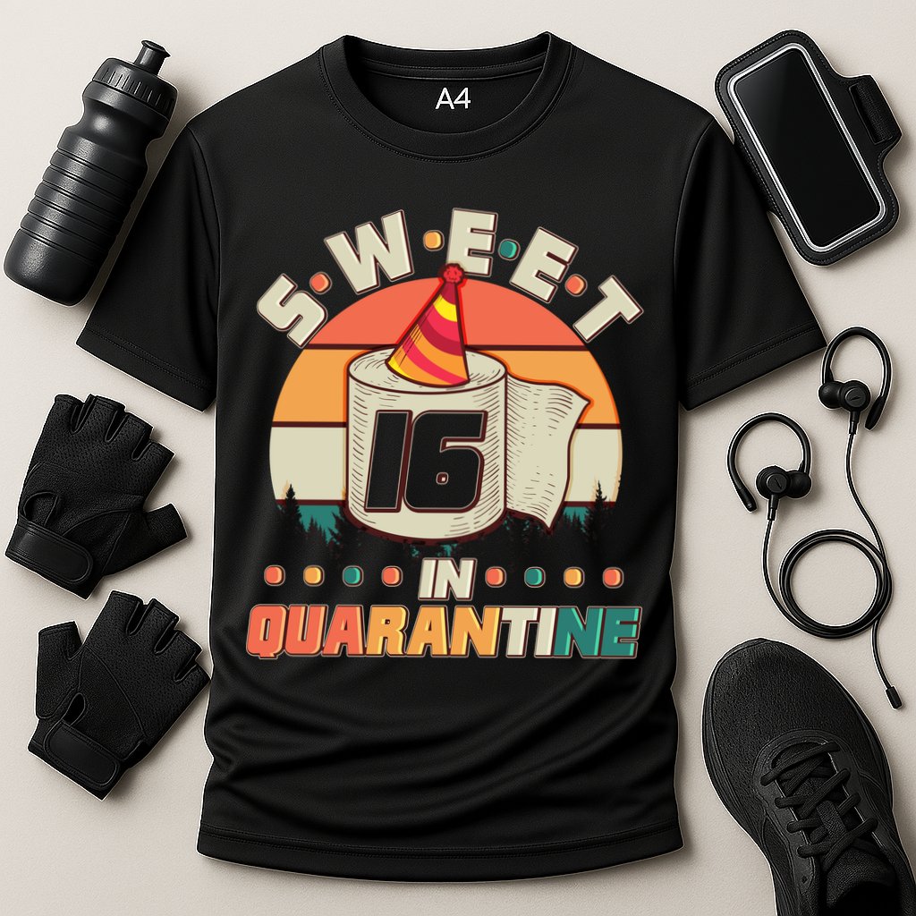 Sweet Sixteen In Quarantine Cooling Performance Crew T-Shirt