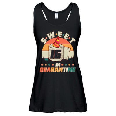 Sweet Sixteen In Quarantine Ladies Essential Flowy Tank