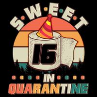 Sweet Sixteen In Quarantine 16 in Basic Backpack