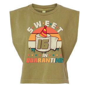 Sweet Sixteen In Quarantine Garment-Dyed Women's Muscle Tee