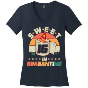 Sweet Sixteen In Quarantine Women's V-Neck T-Shirt