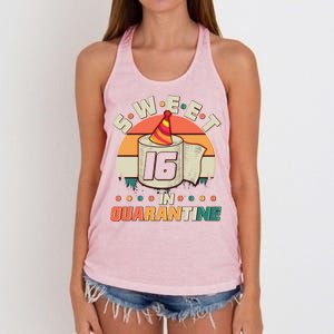 Sweet Sixteen In Quarantine Women's Knotted Racerback Tank