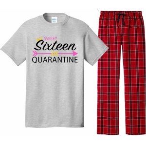 Sweet Sixteen In Quarantine Crown Arrow Pajama Set