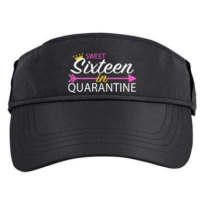 Sweet Sixteen In Quarantine Crown Arrow Adult Drive Performance Visor