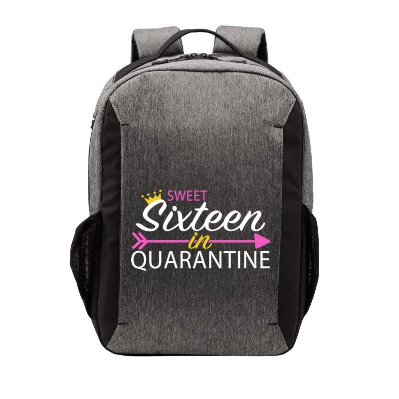 Sweet Sixteen In Quarantine Crown Arrow Vector Backpack