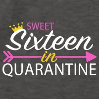 Sweet Sixteen In Quarantine Crown Arrow Vector Backpack