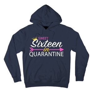 Sweet Sixteen In Quarantine Crown Arrow Hoodie