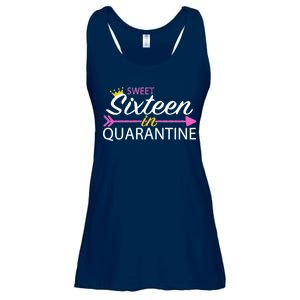 Sweet Sixteen In Quarantine Crown Arrow Ladies Essential Flowy Tank