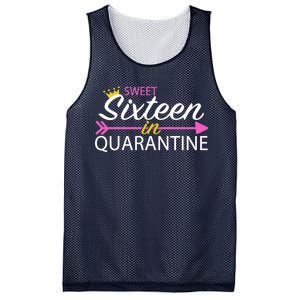 Sweet Sixteen In Quarantine Crown Arrow Mesh Reversible Basketball Jersey Tank