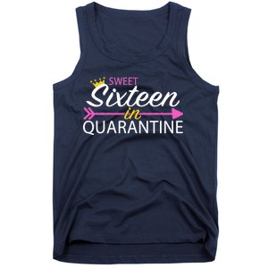 Sweet Sixteen In Quarantine Crown Arrow Tank Top