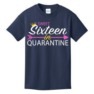 Sweet Sixteen In Quarantine Crown Arrow Kids T-Shirt