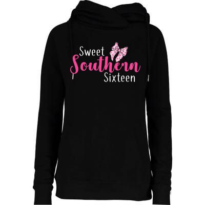 Sweet Southern Sixteen Womens Funnel Neck Pullover Hood