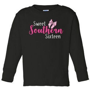 Sweet Southern Sixteen Toddler Long Sleeve Shirt