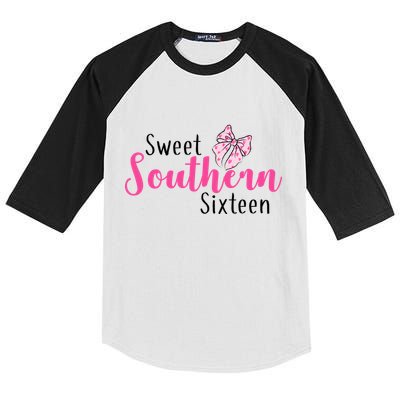 Sweet Southern Sixteen Kids Colorblock Raglan Jersey
