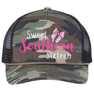 Sweet Southern Sixteen Retro Rope Trucker Hat Cap