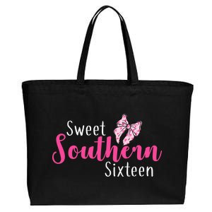 Sweet Southern Sixteen Cotton Canvas Jumbo Tote