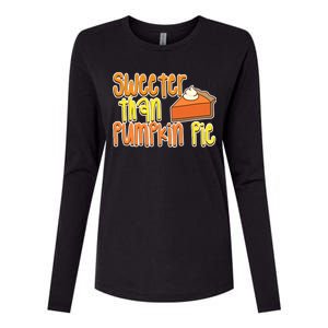 Sweeter Than Pumpkin Pie Womens Cotton Relaxed Long Sleeve T-Shirt