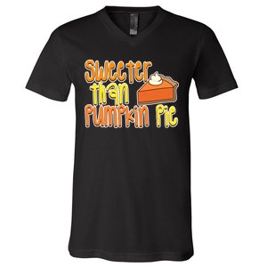 Sweeter Than Pumpkin Pie V-Neck T-Shirt