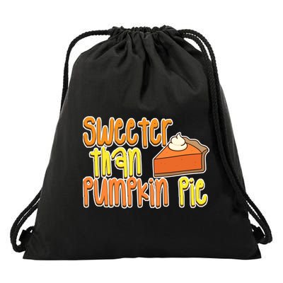 Sweeter Than Pumpkin Pie Drawstring Bag
