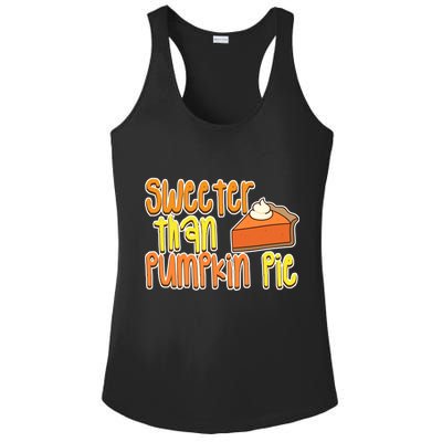Sweeter Than Pumpkin Pie Ladies PosiCharge Competitor Racerback Tank