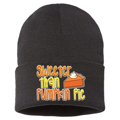 Sweeter Than Pumpkin Pie Sustainable Knit Beanie