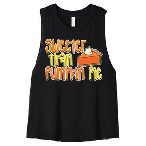 Sweeter Than Pumpkin Pie Women's Racerback Cropped Tank