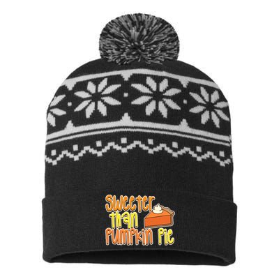 Sweeter Than Pumpkin Pie USA-Made Snowflake Beanie