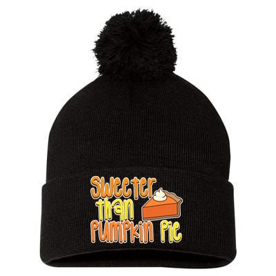 Sweeter Than Pumpkin Pie Pom Pom 12in Knit Beanie