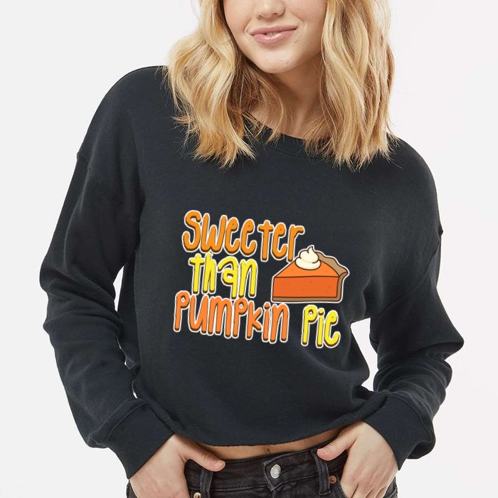 Sweeter Than Pumpkin Pie Cropped Pullover Crew