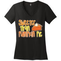 Sweeter Than Pumpkin Pie Women's V-Neck T-Shirt