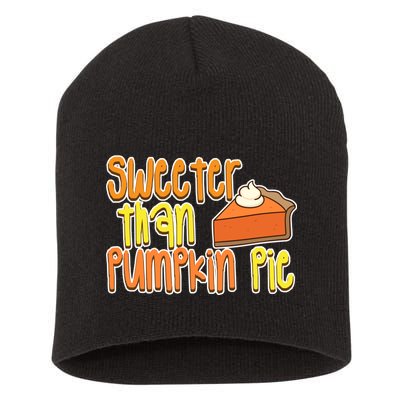 Sweeter Than Pumpkin Pie Short Acrylic Beanie