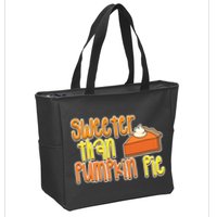 Sweeter Than Pumpkin Pie Zip Tote Bag