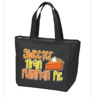 Sweeter Than Pumpkin Pie Zip Tote Bag
