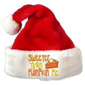 Sweeter Than Pumpkin Pie Premium Christmas Santa Hat