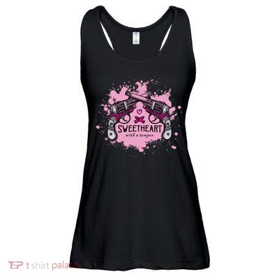 Sweetheart With A Temper Ladies Essential Flowy Tank