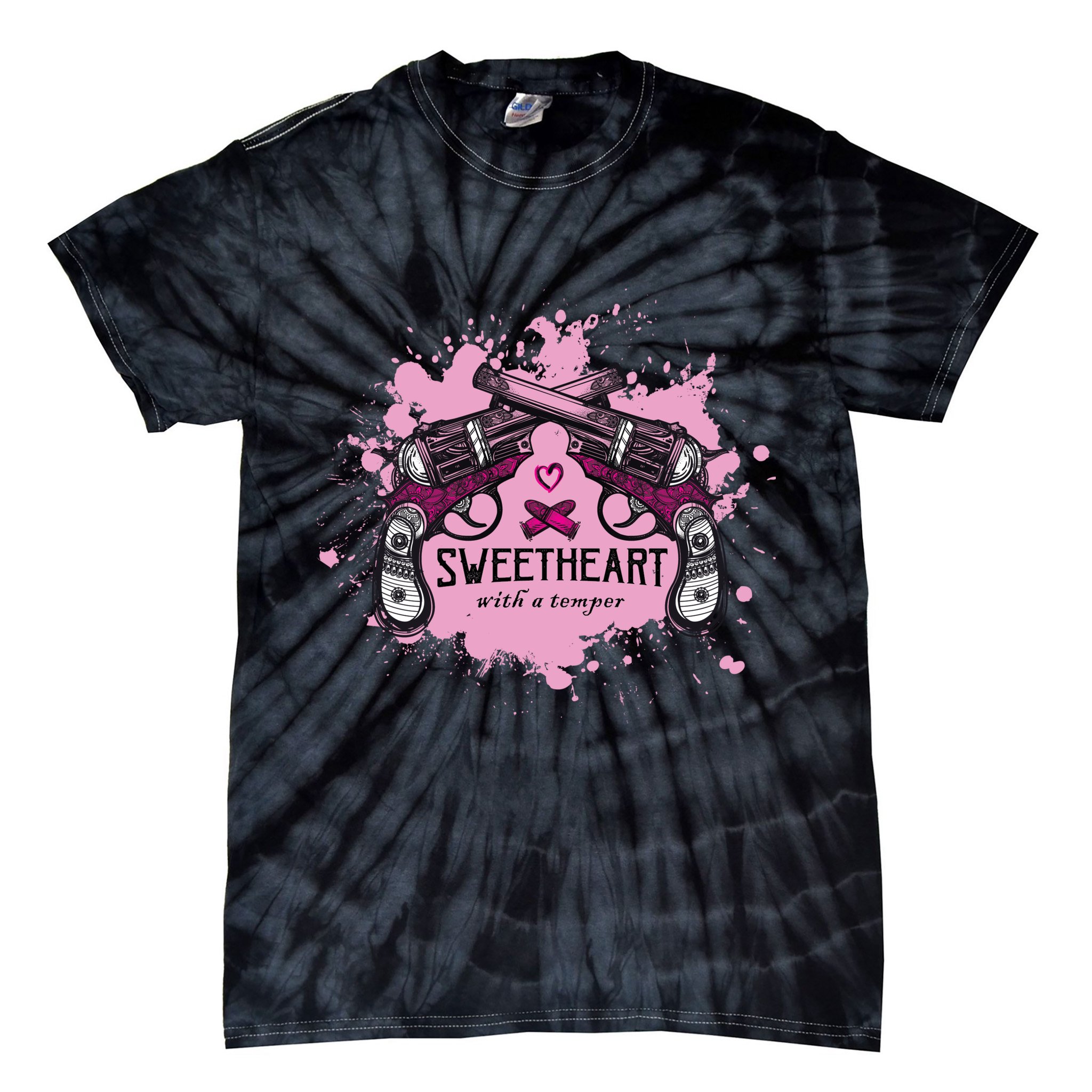 Sweetheart With A Temper Tie-Dye T-Shirt