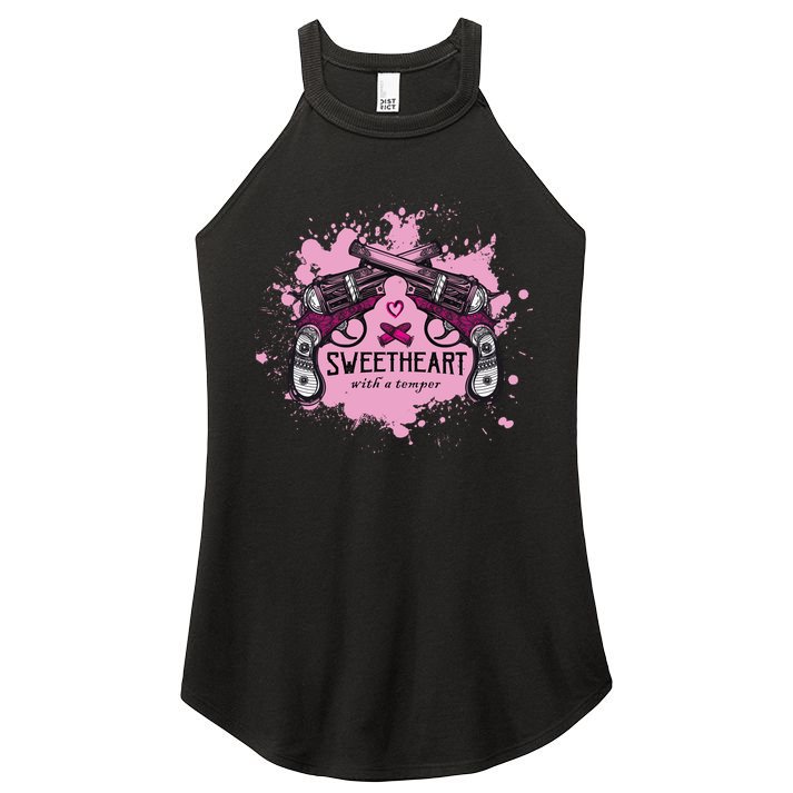 Sweetheart With A Temper Women's Perfect Tri Rocker Tank