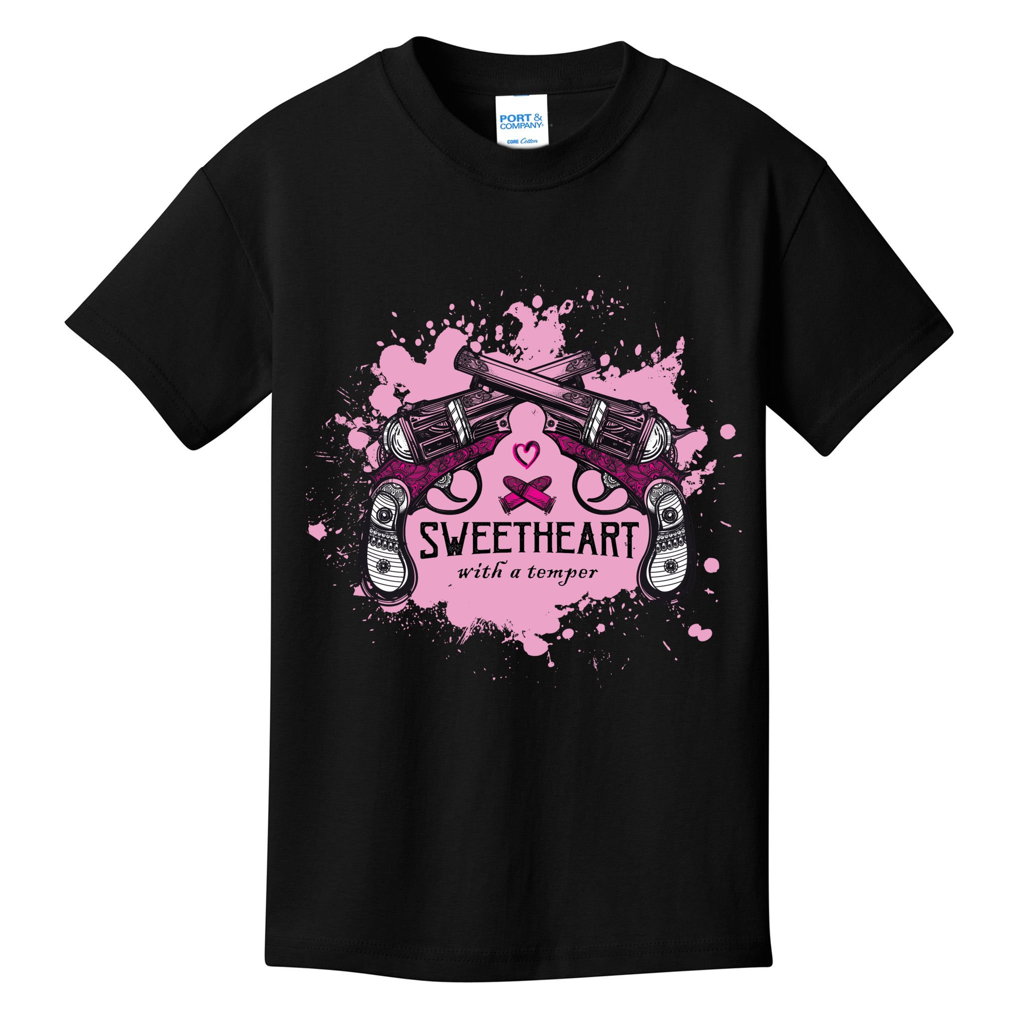 Sweetheart With A Temper Kids T-Shirt