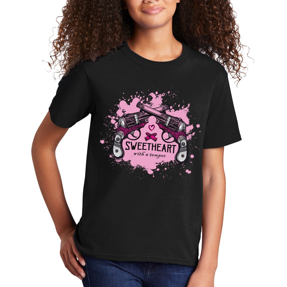 Sweetheart With A Temper Kids T-Shirt
