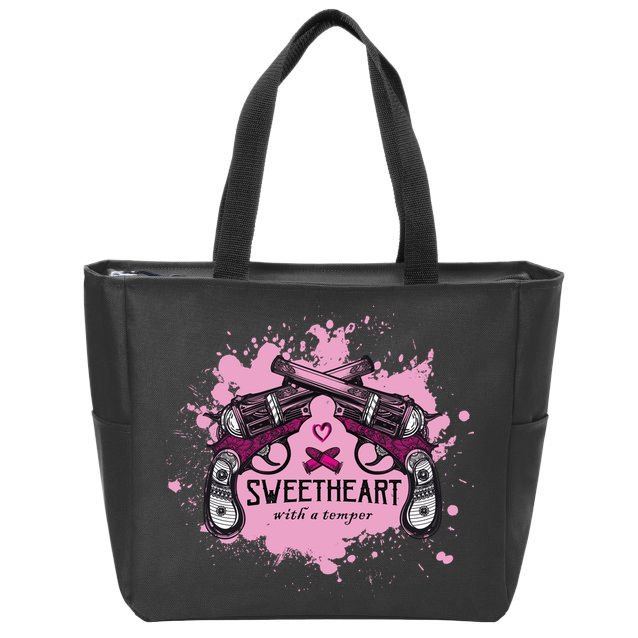 Sweetheart With A Temper Zip Tote Bag