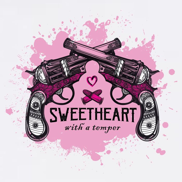 Sweetheart With A Temper Garment-Dyed Sweatshirt