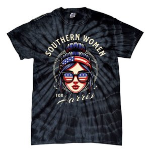 Southern Women For Kamala Harris Walz 2024 Tie-Dye T-Shirt