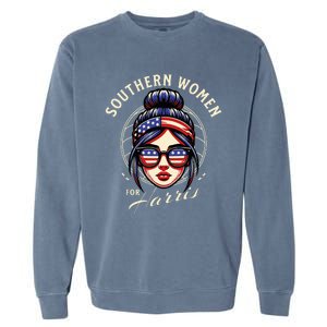 Southern Women For Kamala Harris Walz 2024 Garment-Dyed Sweatshirt