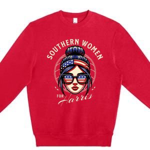 Southern Women For Kamala Harris Walz 2024 Premium Crewneck Sweatshirt