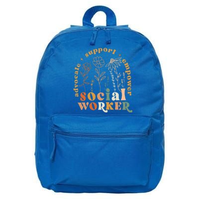 Social Worker Funny Social Work Month 16 in Basic Backpack