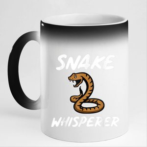 Snake Whisperer Funny Pet Snake For Snake Owners 11oz Black Color Changing Mug